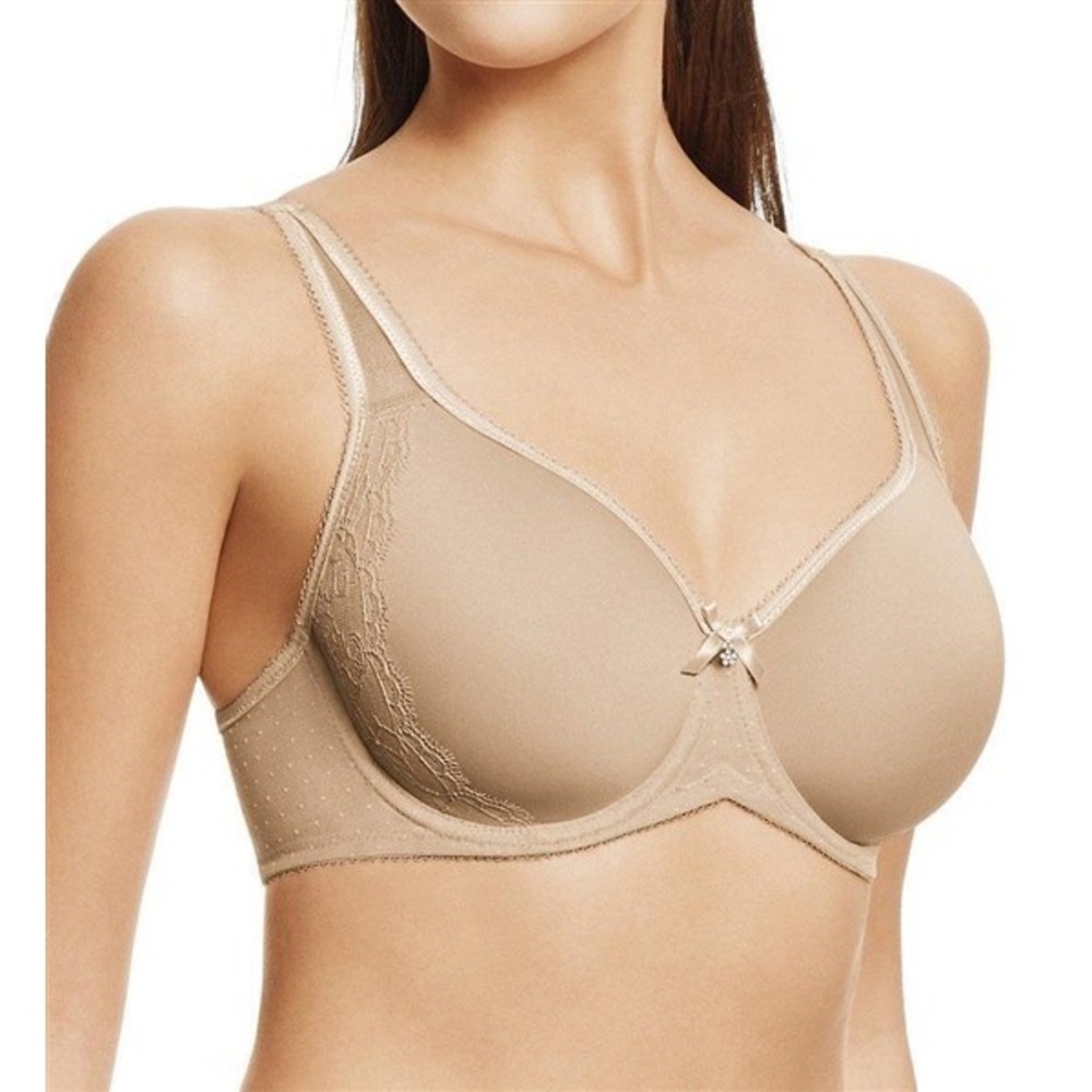 NWOT Wacoal 36G Retro Chic Seamless Contour 853186 Beige Bra 132053